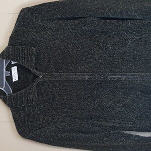 White Stag Women's M Soft Knit Green Zip Up Cardigan Sweater